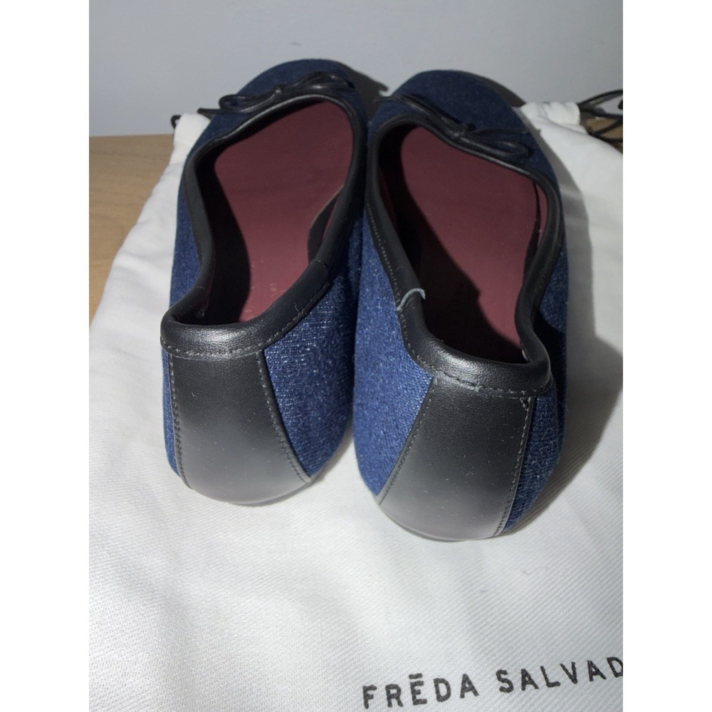 Freda Salvador Jada Ballet Flats Indigo Denim Sz 7 S - Picture 7 of 8